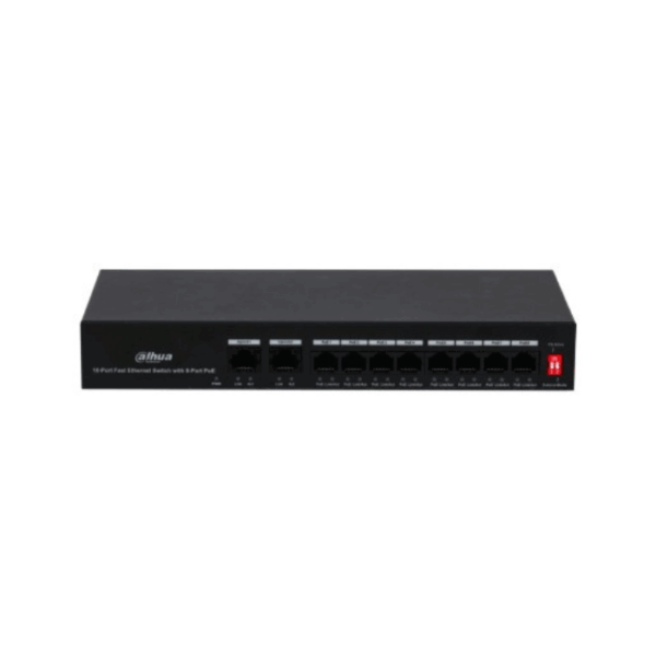 10-Port Fast Ethernet Switch with 8-Port PoE