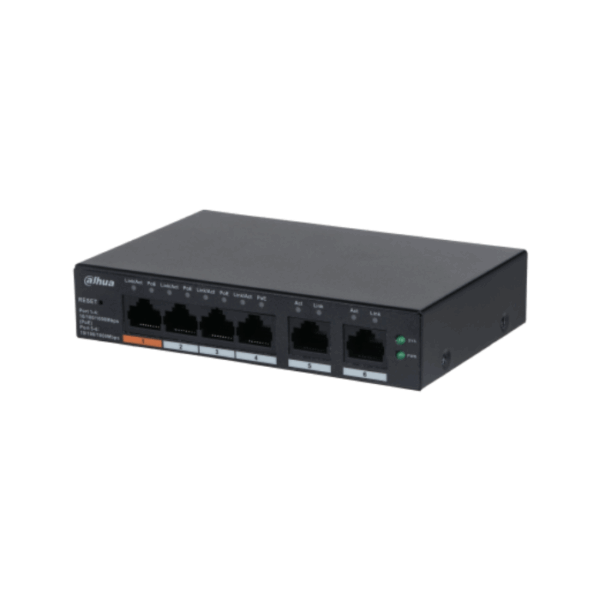 6-Port Cloud Managed Desktop Gigabit Switch with 4-Port PoE