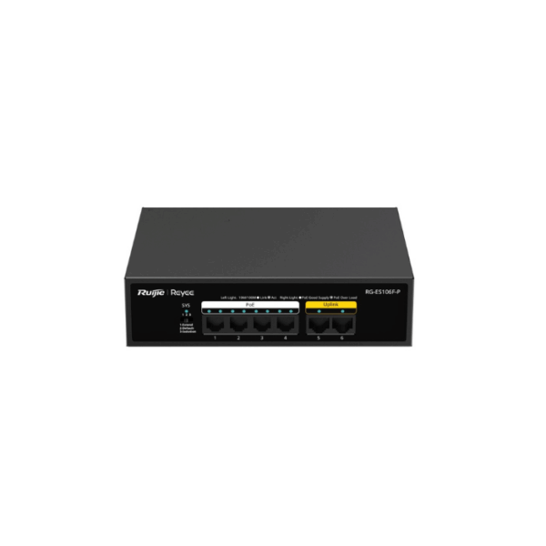 6-Port 10/100 Mbps Unmanaged PoE Switch