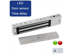 Monitored EM lock with built-in bond sensor and LED indicator for door status tracking
