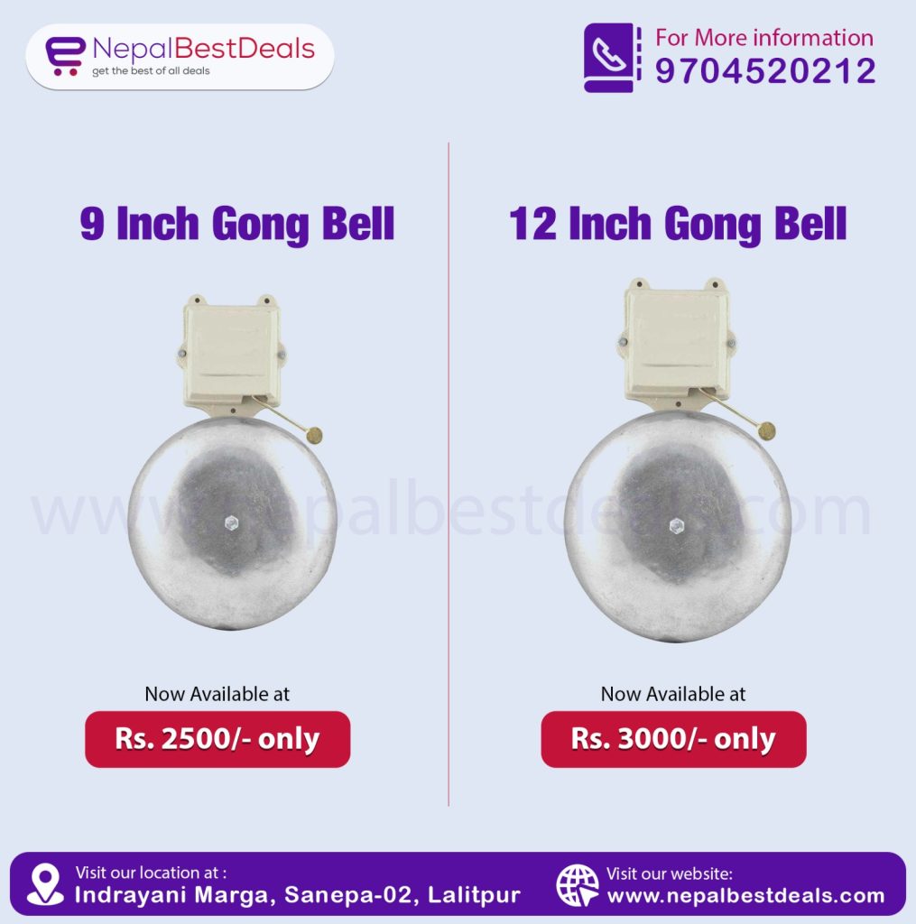 Compact automatic school bell system with digital display and programmable timer for institutions